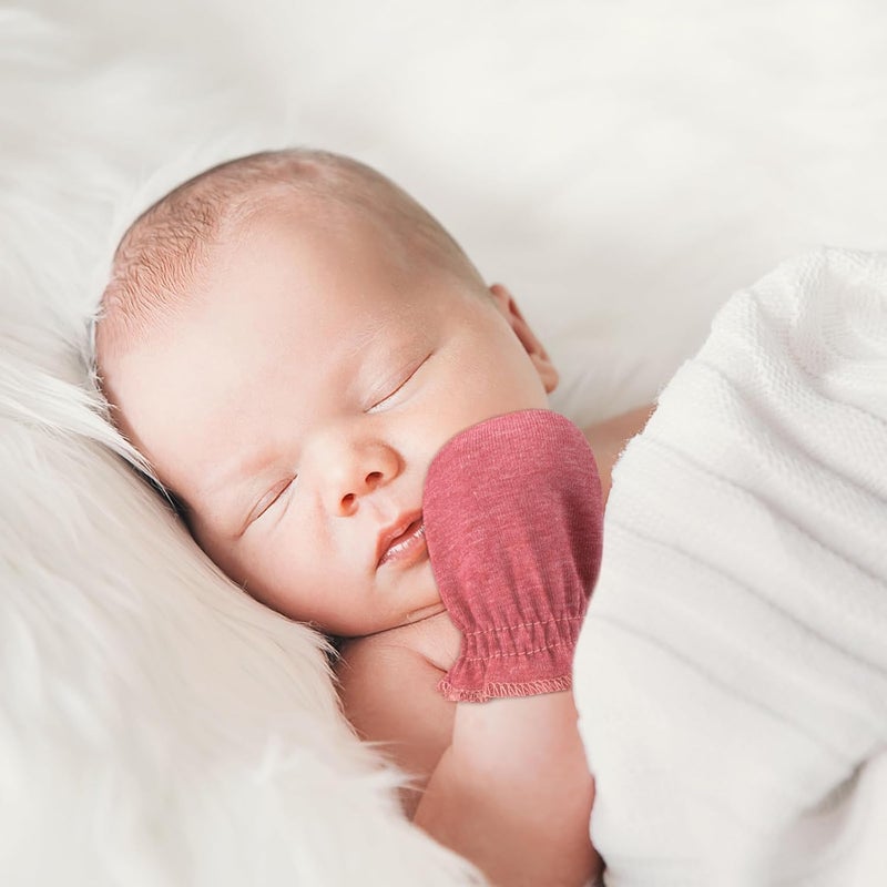 DRESHOW BQUBO 12 Pairs Baby Mittens Newborn Infant Toddler Mittens No Scratch Cotton Elastic Wrist Gloves for Boys Girls 0-6 Months - Image 3